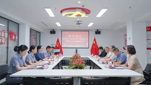 省财贸轻纺烟草工会一行调研美而特并开展主题党日活动